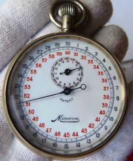 Rare antique Minerva stopwatch in excellent condition