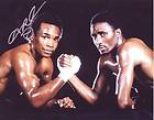 Sugar Ray Leonard Signed Black Boxing Trunks ASI Proof