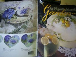 An Old Fashioned Garden Painting Book #2 Lemons, Holly Wreath, Poppies 