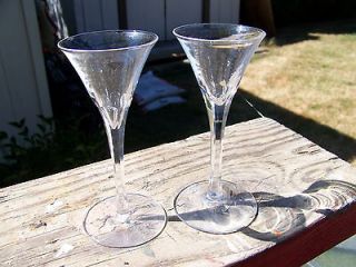 BEAUTIFUL Crystal Stemware Liquor Glasses Set of 2 VINTAGE Very 