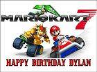 SUPER MARIO KART 7 Birthday topper Edible picture for Cake image 1/4 