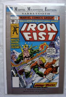 Marvel Milestones Iron Fist #14 1st Appearance of Sabretooth VF