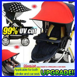 99% UV CUT Sun shade canopy parasol for Baby Carseat & Stroller 