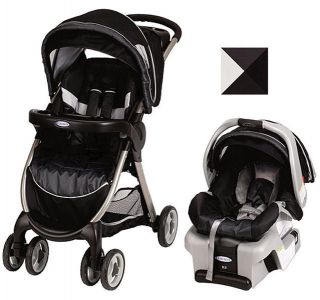   FastAction Fold Travel System Stroller w Snugride 30 Infant Car Seat