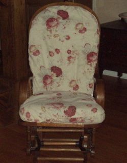   Covers FOR YOUR Glider Rocking Chair Cushions   Waverly Vintage Rose