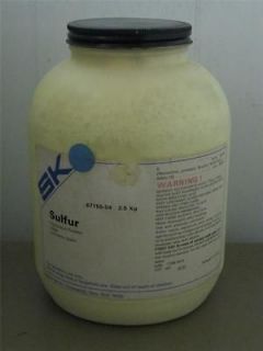 Sulfur powder precipitated 2.5 kilograms Science Kit Inc 8715 04