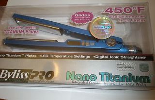 Babyliss PRO Nano Titanium Flat hair iron STRAIGHTEN lot#bb7hhh