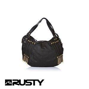   Chain Gang Tan or Black Handbag Ladies Large Shoulder Surf Bag RRP$80