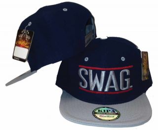 SWAG Snapback Red Navy Blue Cap Hat 2 Tone 3D Embroidery NWT YOLO UAK 