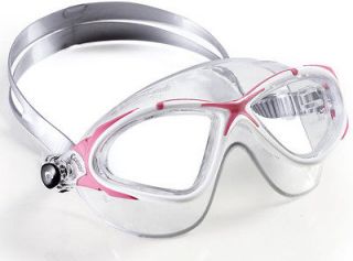   Saturn Crystal Silicone Swim Goggle, Lady Swim Mask, Pink   Clear Lens