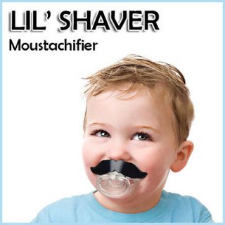 Lil Shaver MUSTACHIFIER Chill Baby FRED   Moustache Pacifier   0 6 