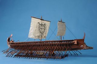 TRIREME 42 XL Museum Greek Wooden Model Viking Ship