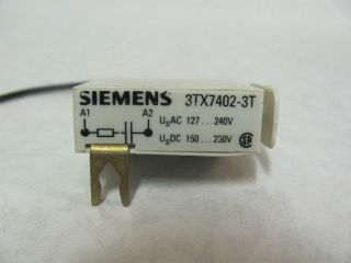 Lot of (2) Siemens Surge Suppressor 3TX7402 3T