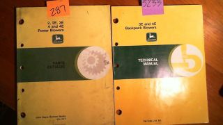 John Deere 3E 4E Backpack Blowers Technical Manual TM 1336 7/85 