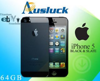 APPLE iPHONE 5 BLACK 64GB FACTORY UNLOCKED SEALED AUSLUCK