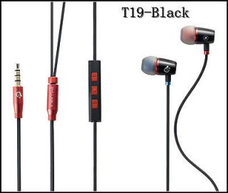   New T19 Black In ear Earphone with Microphone for Phone Talking