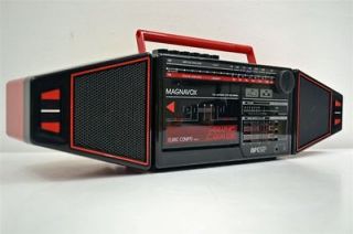 Rare Magnavox Stereo Tape Player Recorder Cassette Deck AM FM Red 