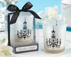 24 Chandelier Frosted Glass Tealight Candle Holder Bridal Shower 