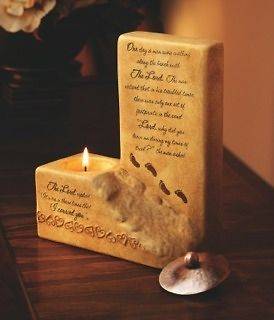 Footprints in the sand Tealight holder X05750