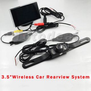 TFT LCD Rear view Monitor with Wireless CMOS Car Reverse Backup 