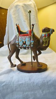 TFM The Franklin Mint Carousel Animal Brown Camel Desert Saddle