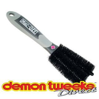 Muc Off 2 Prong Cleaning Brush   Ideal For Spokes, Discs Motorcycle 