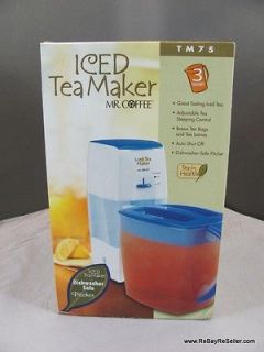 Mr. Coffee Iced Tea Maker Brewer TM75 3 Quart NIB New In Box