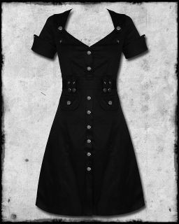 JAWBREAKER BLACK STEAMPUNK ROCKABILLY PINUP ARMY CADET WARTIME 