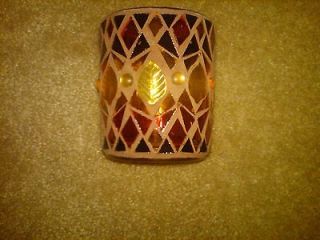   MISS OUT ON THISFall colors Yankee Candle Tealight/Votiv​e Holder