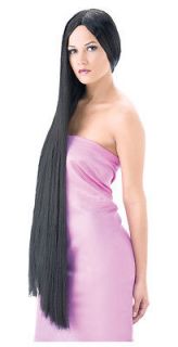  43 INCH BLACK SUPER CHER HAIR Headpiece Accessories Long Thick Costume