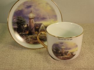 thomas kinkade cup and saucer in Collector Plates