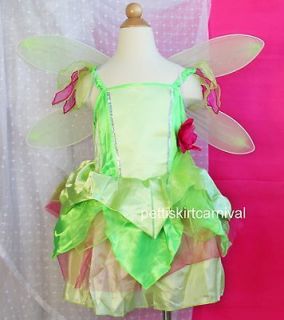 DELUXE TINKERBELL HALLOWEEN XMAS PARTY BIRTHDAY PARTY DRESS WINGS 