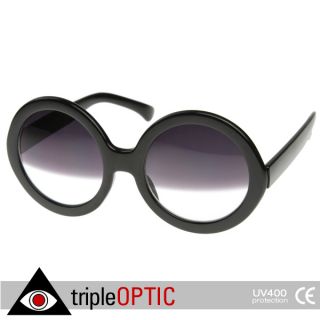   Inspired Womens Oversized Round Circle Half Tinted Lens Sunglasses