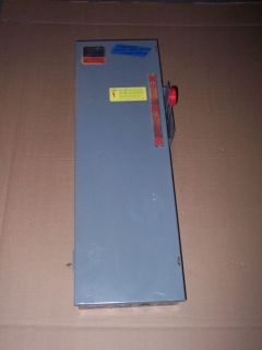 Cutler Hammer DT322FGK 60 Amp 240v Manual Transfer Switch 250v 