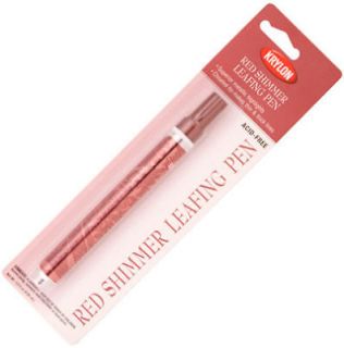 Krylon Metallic Leafing Pen Paint Marker Red Shimmer