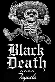   OUTLAW BIKER BLACK DEATH TEQUILA SHIRT Size Large   MAS TEQUILA