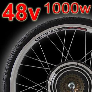 48V1000W 26 Rear Wheel Electric Bicycle Motor Kit E Bike Cycling Hub 