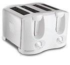 Toaster Toast Toastmaster T2040W 4 Slice w/ Extra Wide Auto Adjusting 