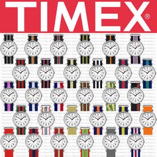 TIMEX WEEKENDER WATCH MILITARY STYLE NYLON BAND / STRAP 30 COLORS TO 