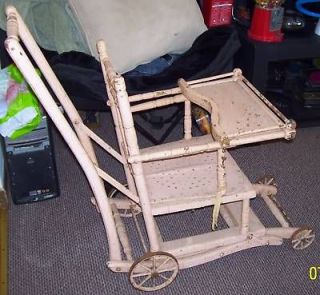 Primitive Baby Stroller Must see Original Victorian