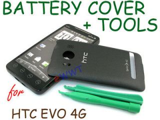 Replacement Black Battery Door Cover + Tool for Sprint HTC EVO 4G 