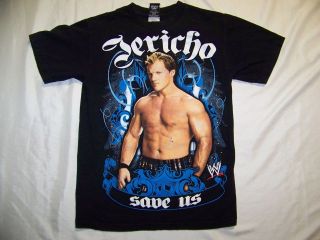 WWE Chris Jericho Y2J Save Us official wrestling black T Shirt S