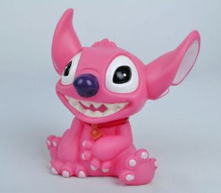 New Stitch Coin Saving Box Piggy Bank(Pink) Kids Gift #TG0897