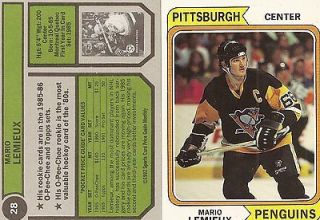     1992 Sports Card Price Guide Insert #28 (74 Topps)   Penguins