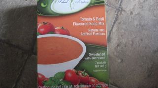 BOX IDEAL PROTEIN TOMATO BASIL SOUP MIX 18G PROTEIN PER PACKET 7 