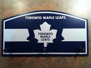 Brand new Toronto Maple Leafs wooden 3 peg rack NHL