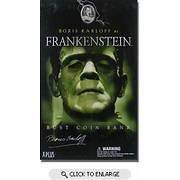 Plus/Sota Toys Silver Screen Version Frankenstein Bust Coin Bank~