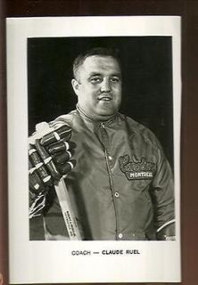 Vintage Claude Ruel Montreal Canadiens Coach 5x8 Photo NM (Sku 16238)