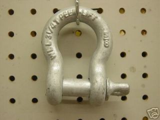 SHACKLE, CLEVIS, PEERLESS, 1/2 TON WWL, FOR TOW
