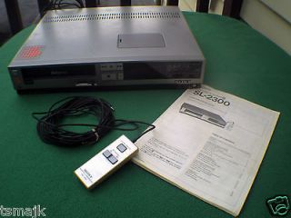 RARE* Sony SL 2300 Betamax Video Cassette Recorder Works Beta Max VCR 
